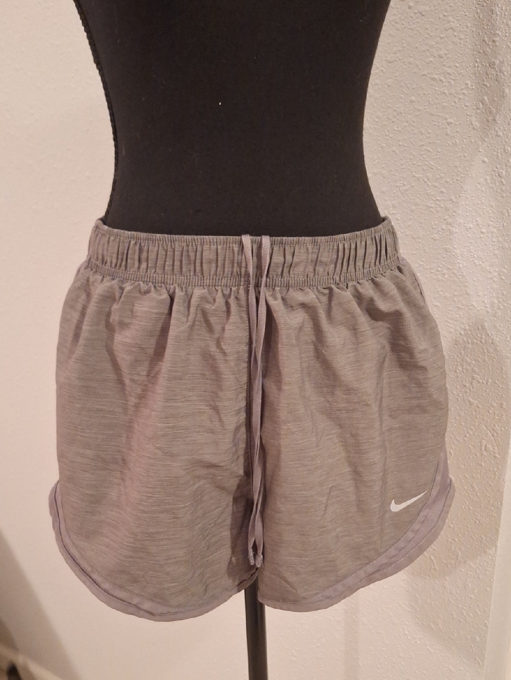 Nike Women's Light Gray Athletic Drawstring Shorts